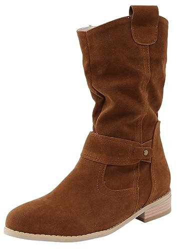 Stivali da Pioggia Donna Stivali Donna Cowboy Stivali Estivi Donna Traforati Morbidi Stivali Texani Donna Bianchi Stivali Donna Estivi Stivali Alti Senza Tacco Donna Stivali