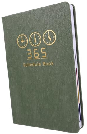 UTHCLO Tagesplaner Grüne Tagesübersicht Tragbares Zeitmanagement Notizbuch Für Haushalt Und Büro Praktisches Planerbuch Zum Organisieren Von Terminen Und Aufgaben