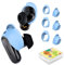 Kit de ajuste de auriculares de 3 pares compatibles con los auriculares Bose QuietComfort Ultra/Bose QuietComfort II, funda de repuesto de silicona para auriculares Boss, 3 tamaños (azul)