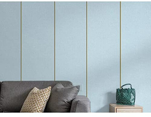 forestalk Papier peint en mousse à décoller et à coller - Tissu de lin imperméable - Panneau mural autocollant de 5 mm - Ignifuge, insonorisant, doux, anti-collision, protection de meubles