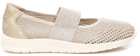 XTI - Bailarinas Mujer Oro - Calzado Cómodo y Versátil - Moda Casual - Modelo 14402501 (Talla 38)
