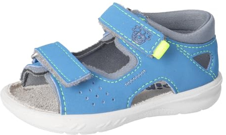 RICOSTA Jungen Badesandalen MANTU, Baby und Kleinkinder Lauflernschuhe, Weite: MITTEL, waschbar, Outdoorsandalen, Adriatic/grau (140), 20 EU