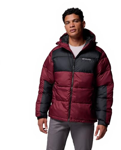 Columbia Herren Pike Lake 2 Kapuzenjacke Hooded Puffer Jacket Rich Wine Black XXL