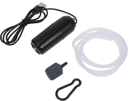1 Set Oxygen Pump Water Pump Portable Gas Pump Waterpump Silent Aquarium Air Pump Air Pump Aquarium Coolers Aerators Fish Tank Oxygen Aerator Aquarium Bubbler Aquarium Supply Black Yardwe