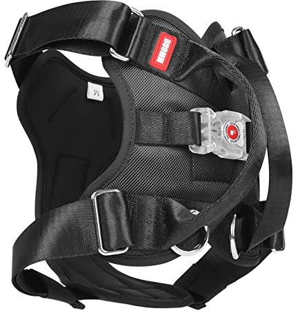 ohodhmnu Leuchtendes Hundegeschirr, LED-Hundegeschirr mit Griff, beleuchtete Hundeweste für und große Hunde, 3