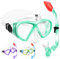 Schnorchelset Kinder - Taucherbrille Kinder mit Schnorchel Anti Leck Anti Fog HD Tauchmasken Dry Schnorchel für 4-13 Jahren Jungen Mädchen