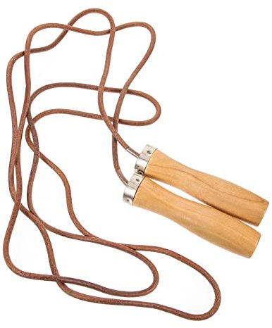 Toddmomy Corda di salto più pesante corda per saltare saltando Fante di salto in boxe adulto Allenamento corda da passeggio per la scuola Contare la corda da salto Pelle bovina