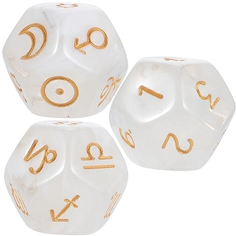 Milisten 3stücke Würfel Polyedrisch Tisch Spiel Würfel Seiten Acryl Spiel Für Erwachsene