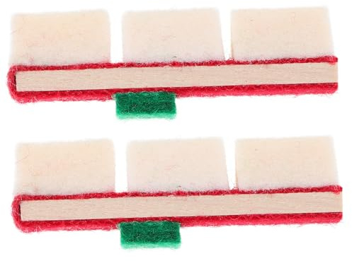 2pcs Wool Felt Wood Piano Stopper for Upright Piano | Vertical Piano Supplies, Maintenance Accessory Set, Uniform Shape, Stable Longevity and Reliability Random Style