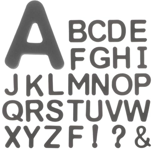 Alphabet Kühlschrankmagnete A-Z aus EVA Schaumstoff Weihnachten Party | Schwarz, Starke Haftung für Notizen, 1 Satz mit Buchstaben A-Z, für Küche und Büro