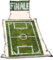 FINALE Fanartikel Bettwäsche Spielfeld Linon mit Reißverschluss für Fussballfans 5151-001-160