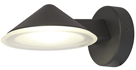 Eco Light Moderne Außenwandleuchte Cone, 8 LED, 12 W, IP54 1876 GR