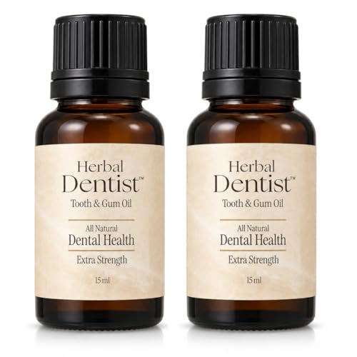 2 Pack Extra Strength Herbal Dentist Cure For Bad Breath, Gum Disease, Halitosis, Get Stronger Whiter Teeth, Oil Pulling
