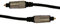 electrosmart TOSlink Optical Audio Digital SPDIF Cable/Lead Professional Quality with 24k Gold Plated Contacts (0.75m)