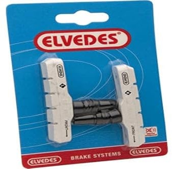 ???????????????????????????????? Elvedes Brake Shoe Asymm.White-V-Brake 1 Pair on Card