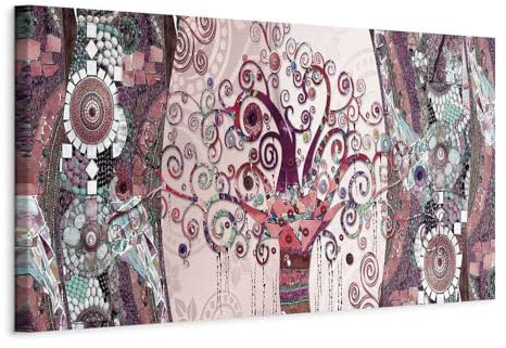 murando - Quadro Gustav Klimt 120x40 cm 1 Pezzo - Stampa su Tela in TNT Tessuta XXL Grande - Quadri Moderni Soggiorno Grandi - Stampe da Parete Murale Arte Moderno Pittura - Alberi l-A-0006-b-d