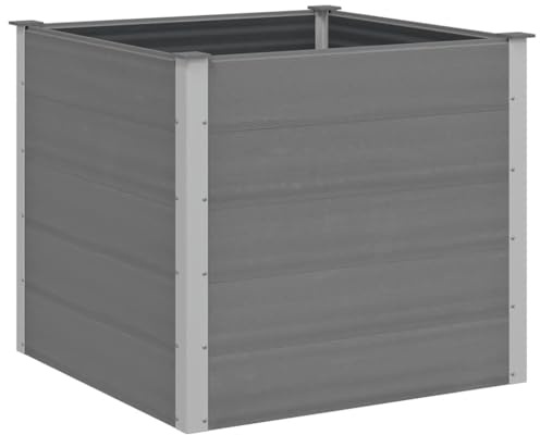 vidaXL Garden Raised Bed WPC 100x100x91 cm Grey