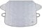 Premium Reversible Car Windscreen Cover - Two-Sided with Aluminium to Protect From Sun UV Heat Dust and Reverse to Protect Windshield From Snow Ice Frost with Wing Mirror Hooks