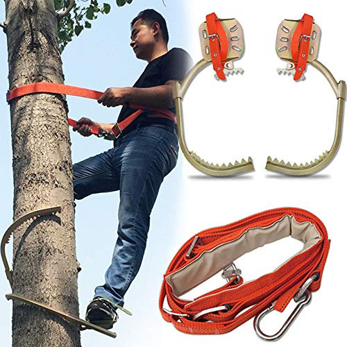 GBHJJ Tree Climbing Artifact, Stainless Steel Tree Climbing Non-Slip Crampons, Forest Accessories, Hunting Surveillance, Fruit Picking, Simple to Use.,400sets