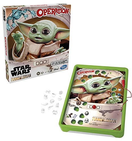 Hasbro Operation Game: Star Wars The Mandalorian Edition Board Game for Kids Ages 6 and Up, The Child who Fans Call Baby Yoda is Causing Mischief (englische Sprachausgabe)
