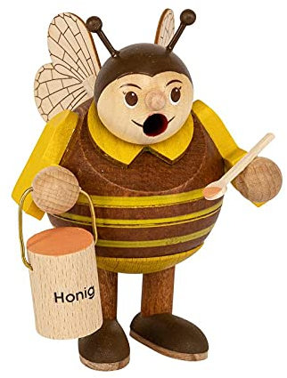 Räuchermännchen Biene - Minikugelrauchfigur - 9 cm