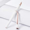 Hongdian 920 White Fountain Pen, Rose Gold Plated Medium Nib Smooth Writing Pen, Classic Pen with Ink Converter