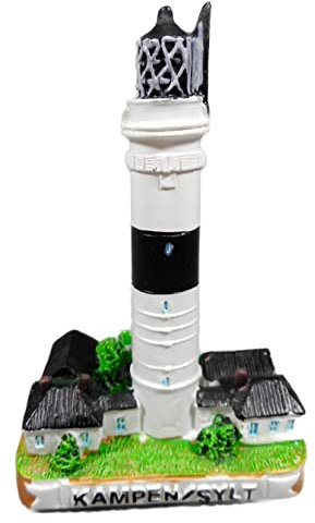 Generisch Leuchtturm Kampen Sylt 10 x 7 x 5 cm Maritim Hightower See Meer Deko Figur 2321 GCG