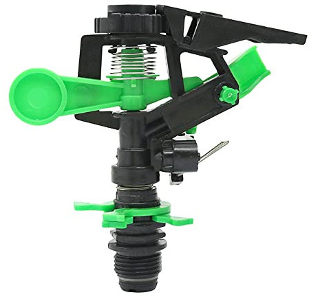 Riego profesional de riego agrícola sectorial 1/2. Aspersor ajustable de círculo parcial. Aspersor con flujo de 1,5/ 2,3 L/min. Distancia de disparo 10-14m
