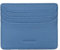 grande 3633 - Porte-Cartes en Cuir véritable pour Femmes et Hommes, Portefeuille Ultra Fin et Minimaliste à Fermeture éclair (Bleu glacé)