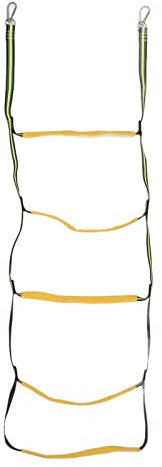 Boat Rope Ladder,Portable 5 Step Folding Marine Rope Ladder for Inflatable Boat Home Beauty Salon Swimming Pool