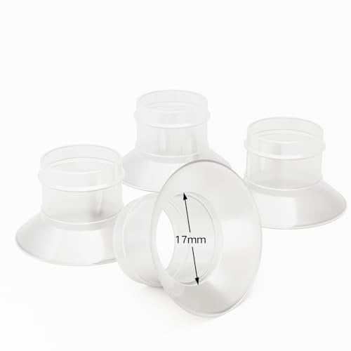 17MM Silicone Flange Inserts, Freestyle Flex, Breast Pump Shields Reduce 24-25MM to 17MM (4PCS)