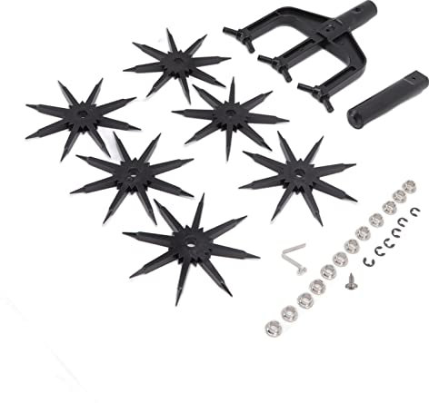 JUOPZKENN Scarificateur Manuel de Sol de Jardin de Motoculteur, Outil de Désherbage de Scarificateur de Sol de Jardin 2 en 1 Motoculteur Ventilé pour Jardin
