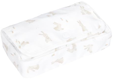 Little Dutch TE30703023 Feuchttücherbezug Baby Bunny - Newborn Naturals weiß/beige
