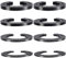 FOWSRHRG 8PCS Refrigerator Door Hinge Shims, Refrigerator Door Height Adjustment Kits (for Samsung 3282540, DA60-00314C, PS6448337, AP5668209 Fridge) Replaces Parts, Different Thicknesses Spacer