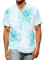 ELETOP Mens Linen Shirts Short Sleeve,Summer Linen Shirts Men Breathable and Light Weight Mens Casual Printed Cotton Shirt