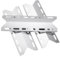 Gardenz 92341 Piastra Diffusore di Calore Parti di Ricambio, 44 x 14,5CM Accessori Barbecue Copri Bruciatore Acciaio Inox, Barre Flavorizer per Altri Griglia della griglia a Gas (3 Pezzi)