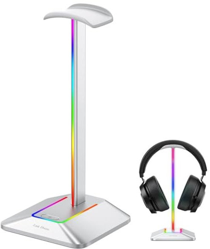 Headphone Stand Rgb Lights Headphone Stand with Type-c Usb Ports Headphone Holder for All Headsets Gamers Gaming Pc Accessories Desk