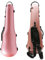 YoungMonic Custodia per violino 4/4, in fibra di carbonio, leggera, colorata, con tracolla resistente, colore oro rosa