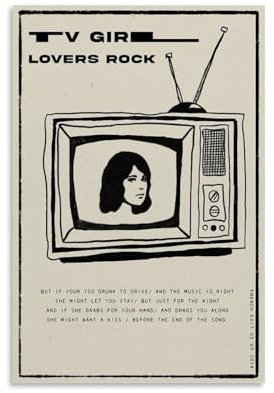 Gufatoo Poster mit TV-Mädchen, Rockband, Vintage-Musikposter für Zimmer, ästhetische Leinwand, Wandkunst, Schlafzimmerdekoration, 30 x 45 cm