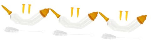 Sosoport 3sets Pet Nipples Kitten and Puppy Feeder Feeding Tool for Newborn Pets Lightweight and Compact Design Easy to Clean Safe for Use