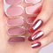 DANNI & TONI 28 Stickers Solid Blush Mirror Semi Cured Nail Wraps Soft Self-Adhesive Gel Nail Stickers,Salon-Quality Gel Nail Polish Strips Manicure Stickers Set(Mirror Blush)