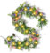 Osterdeko Girlande mit Beleuchtung Ostern Lichterkette Ostern Girlande mit Ostereier, Frühlingsdeko Girlande Ostergirlanden mit LED licht Für Kamin, Tisch, Innen Und Außen Osterdekoration (B)