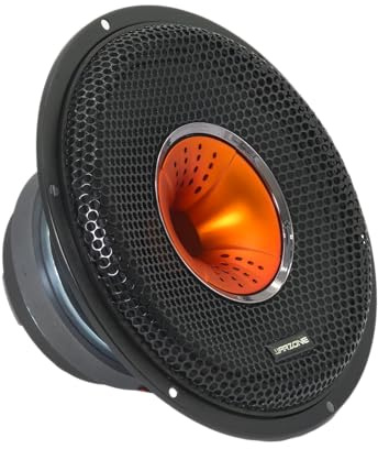 Warzone WZ80Si 8-Inch Mid-Range + Driver Speaker, 750W Max, 4 Ohms, 30oz Magnet, Black Steel Basket with Aluminum Dome Tweeter for Car Audio (Single)