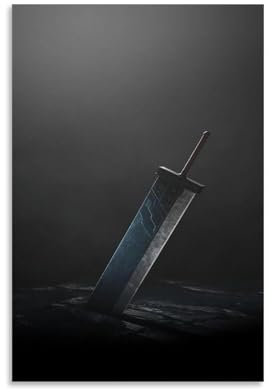 nuomesc Final Fantasy VII Poster Poster Dekorative Malerei Leinwand Wandkunst Wohnzimmer Poster Schlafzimmer Malerei 08x12inch(20x30cm)