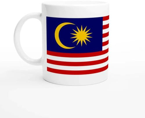 Pixelforma Tazza con bandiera della Malesia