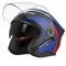 Leggero Confortevole Casco Jet Moto, Aperto Casco Omologato ECE, Unisex Scodella Casco con Occhiali copri aerazione Dynamic Flow, per Scooter Crociera ciclomotori Casco C,XL=(61-62CM)