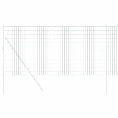 vidaXL Eurozaun 0,4 x 10 m PVC-beschichtetes Eisen Grün | Strapazierfähige Konstruktion, die lange hält, Ideal für draußen, Perfekt für Deko oder Abgrenzungen