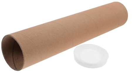 UKCOCO Tube Carton Kraft Tube Papier Rigide Épais Protection Stockage Affiches Posters Plans pour Expédition et Artisanat