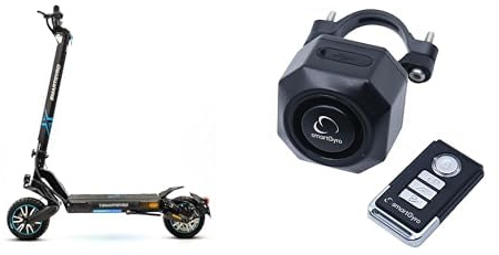 Patinete Eléctrico SmartGyro Dual MAX 2,2 Motores de 48V, 1000W Pot. Máxima + SmartGyro Alarma Antirrobo con Mando a Distancia, Pack Ahorro