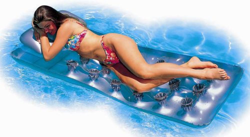 INTEX Matelas Gonflable pour Piscine/Plage Matelas Gonflable Solaire pour Piscine Matelas avec Coussin au Niveau de la mer